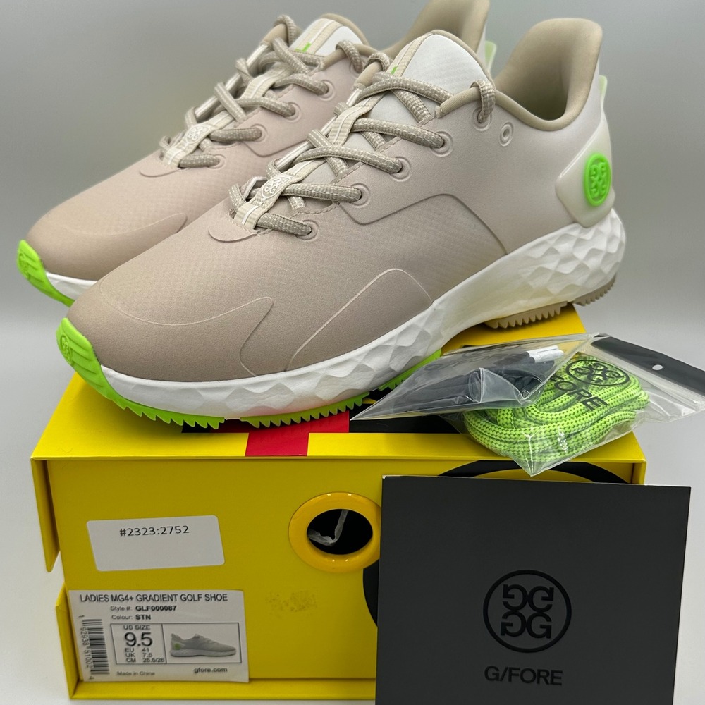 New G/FORE MG4+ Gradient‎ Golf Shoes Tan Green Women's Size 9.5 GLF000087 G4